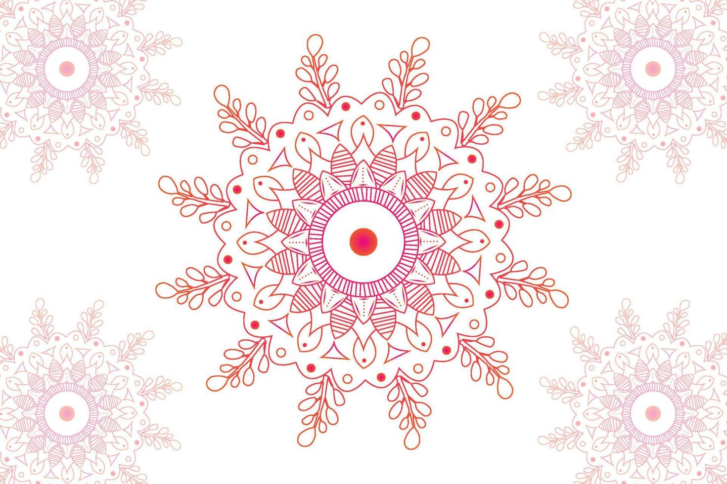 sencillo mandala gradian página. ornamento redondo mándala geométrico circulo elemento. caleidoscopio, medallón, yoga, India, Arábica. resumen diseño modelo vector