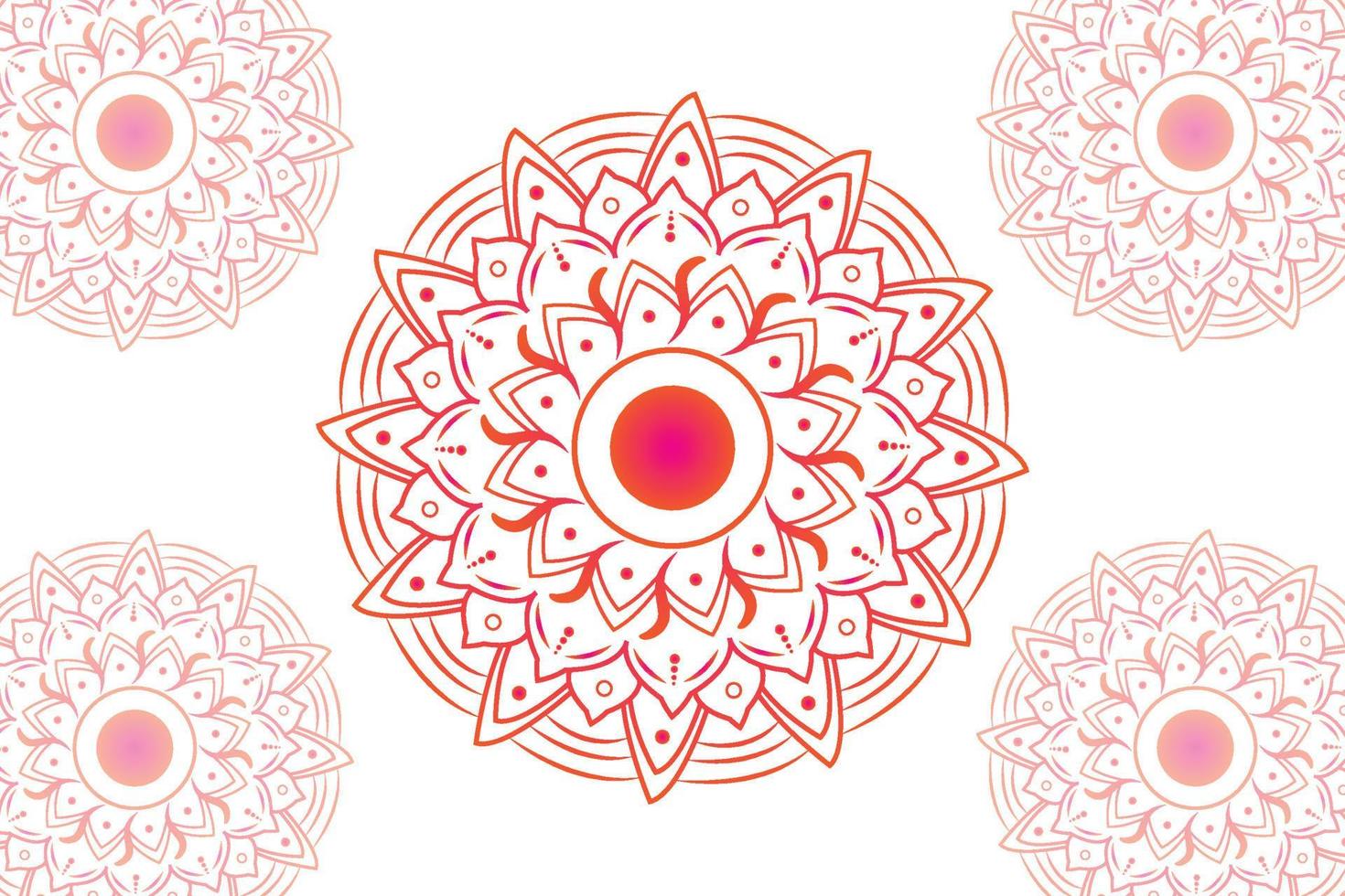 Simple Mandala gradian page. Ornament round mandala. Geometric circle element. kaleidoscope, medallion, yoga, india, arabic. Abstract design template vector