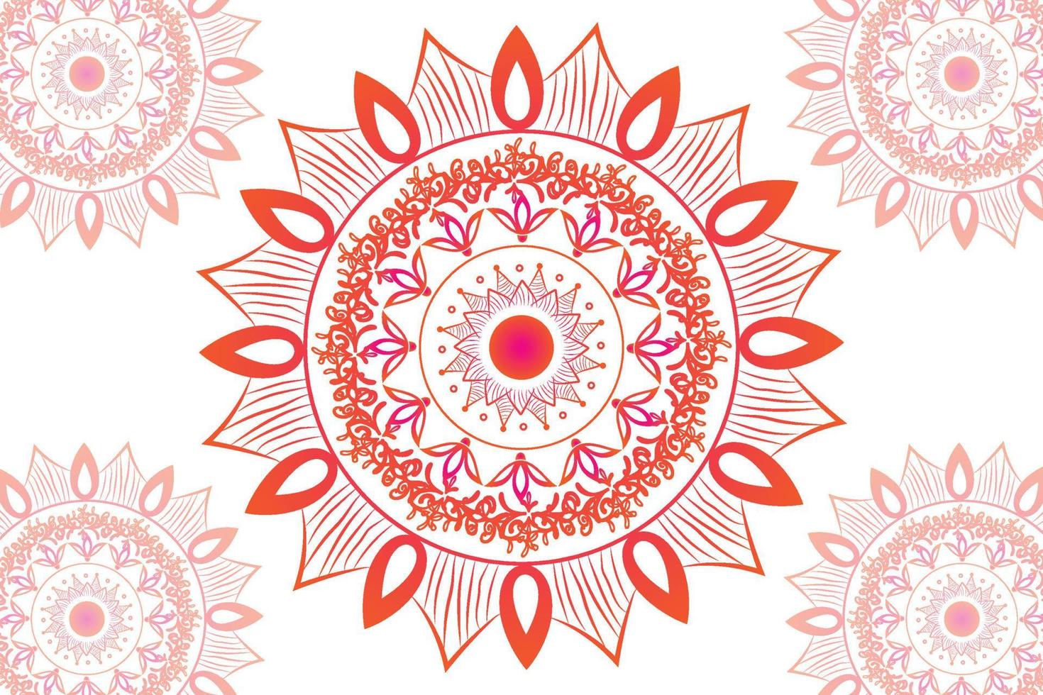 Simple Mandala gradian page. Ornament round mandala. Geometric circle element. kaleidoscope, medallion, yoga, india, arabic. Abstract design template vector