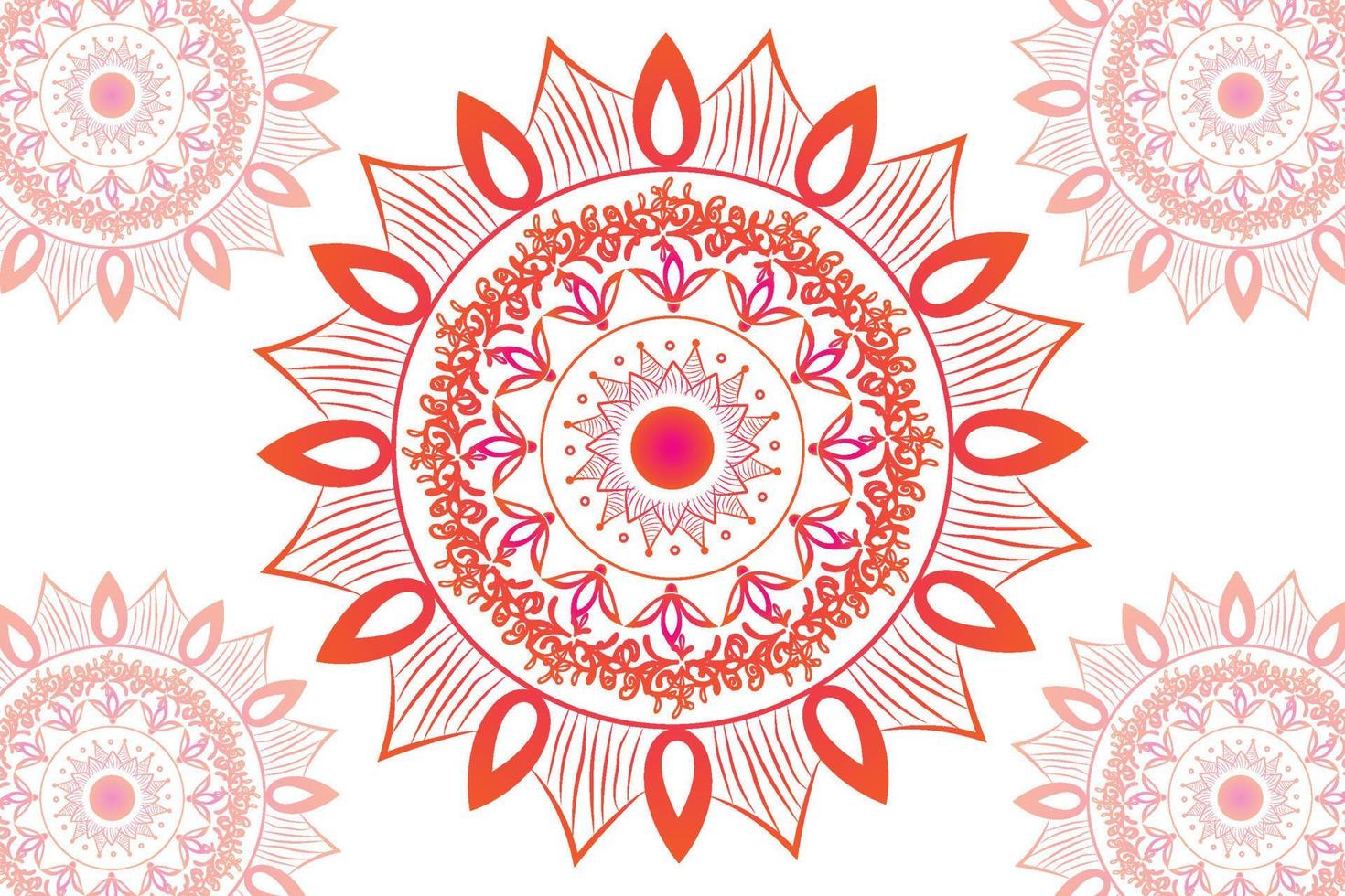 sencillo mandala gradian página. ornamento redondo mándala geométrico circulo elemento. caleidoscopio, medallón, yoga, India, Arábica. resumen diseño modelo vector