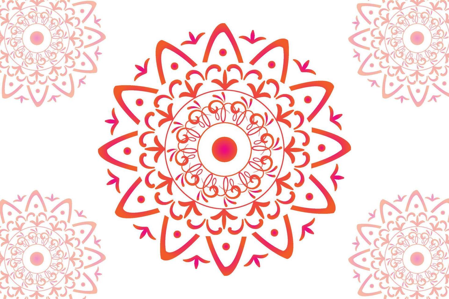 Simple Mandala gradian page. Ornament round mandala. Geometric circle element. kaleidoscope, medallion, yoga, india, arabic. Abstract design template vector