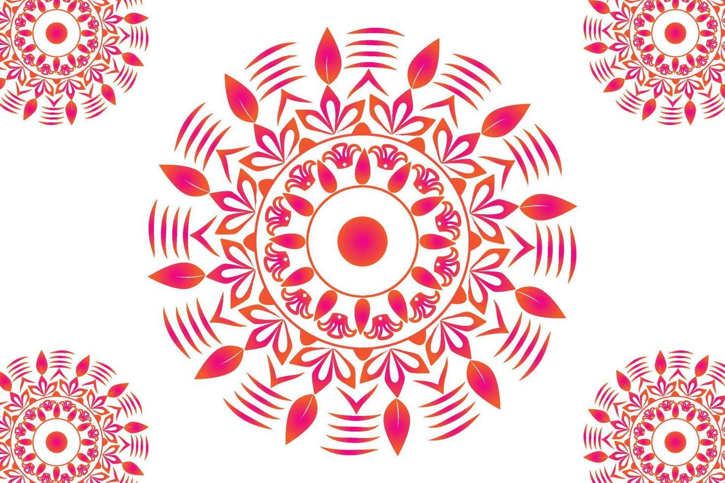 Simple Mandala gradian page. Ornament round mandala. Geometric circle element. kaleidoscope, medallion, yoga, india, arabic. Abstract design template vector
