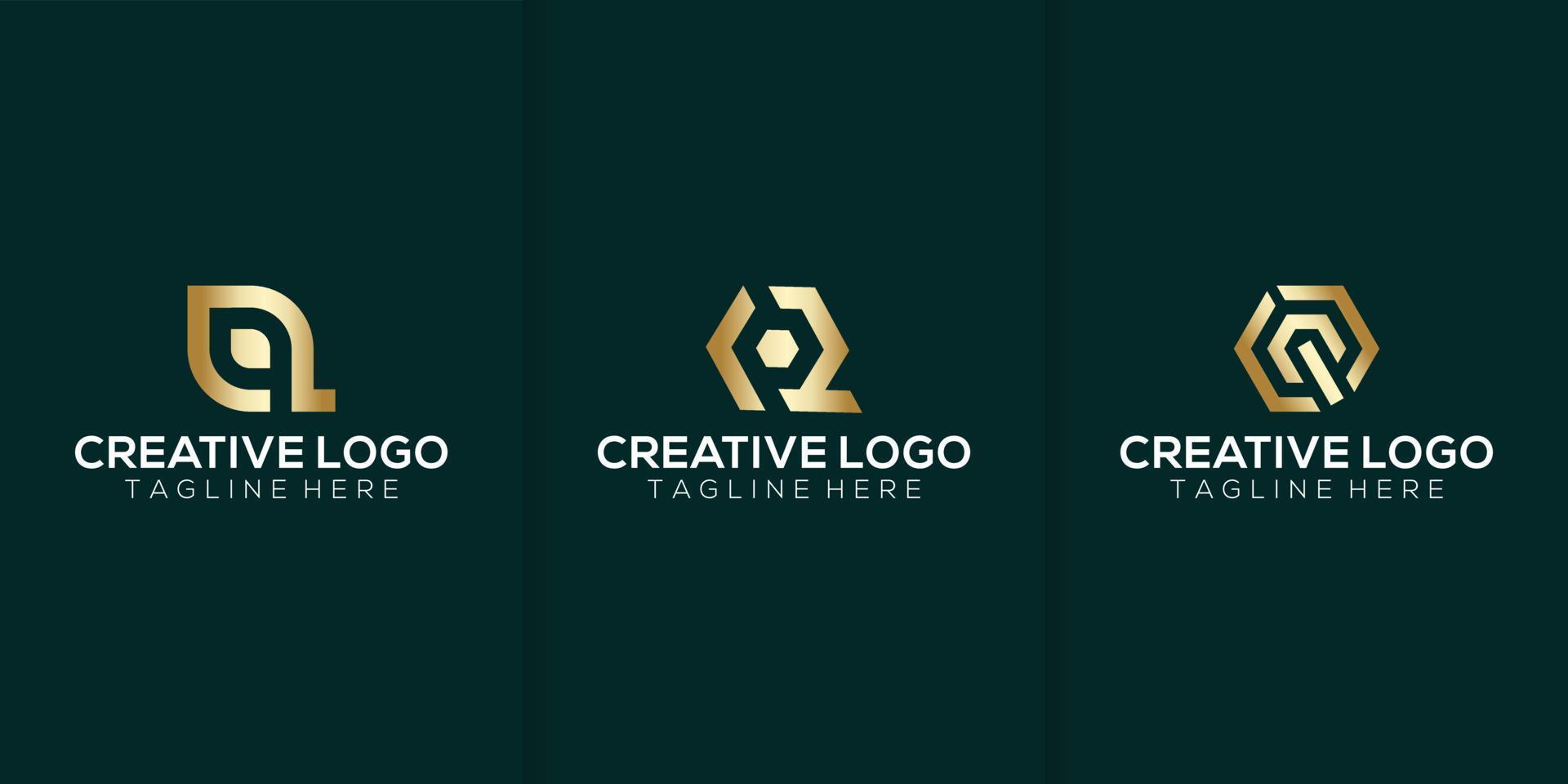 Initial Q Letter Logo Design Vector Template collection. Monogram and Creative Alphabet Q Q Letters icon Illustration.
