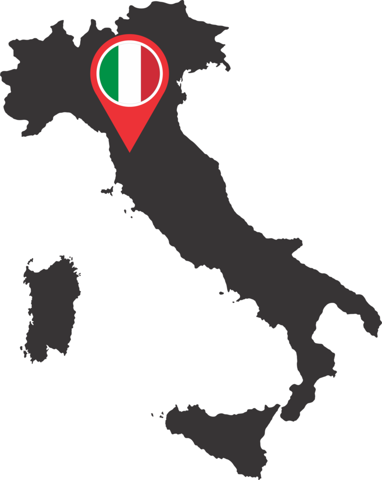 Italy pin map location png