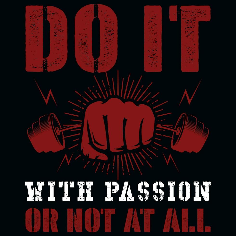 Gym or fitness tshirt design vector design