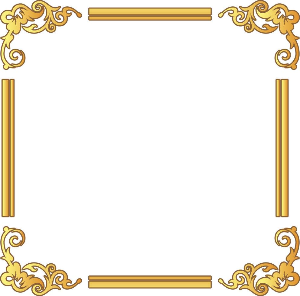 Frame Gold Vintage vector