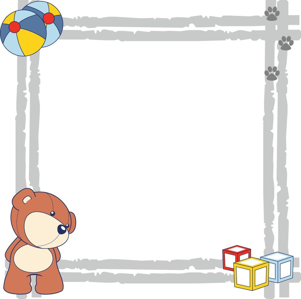 Baby bear Frame 2 vector