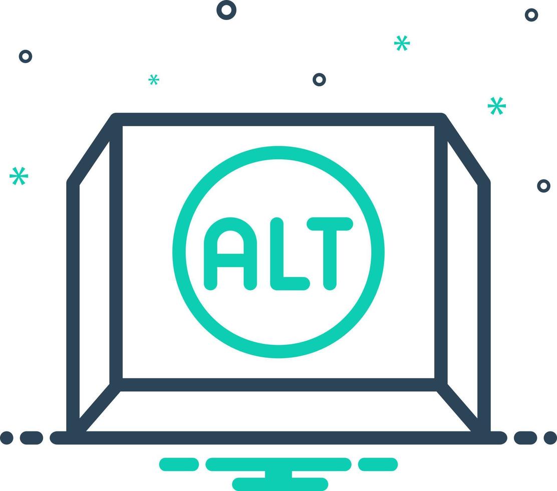 mix icon for alt vector