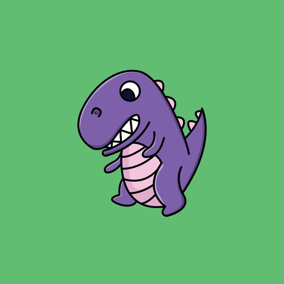 Wow purple dinos vector