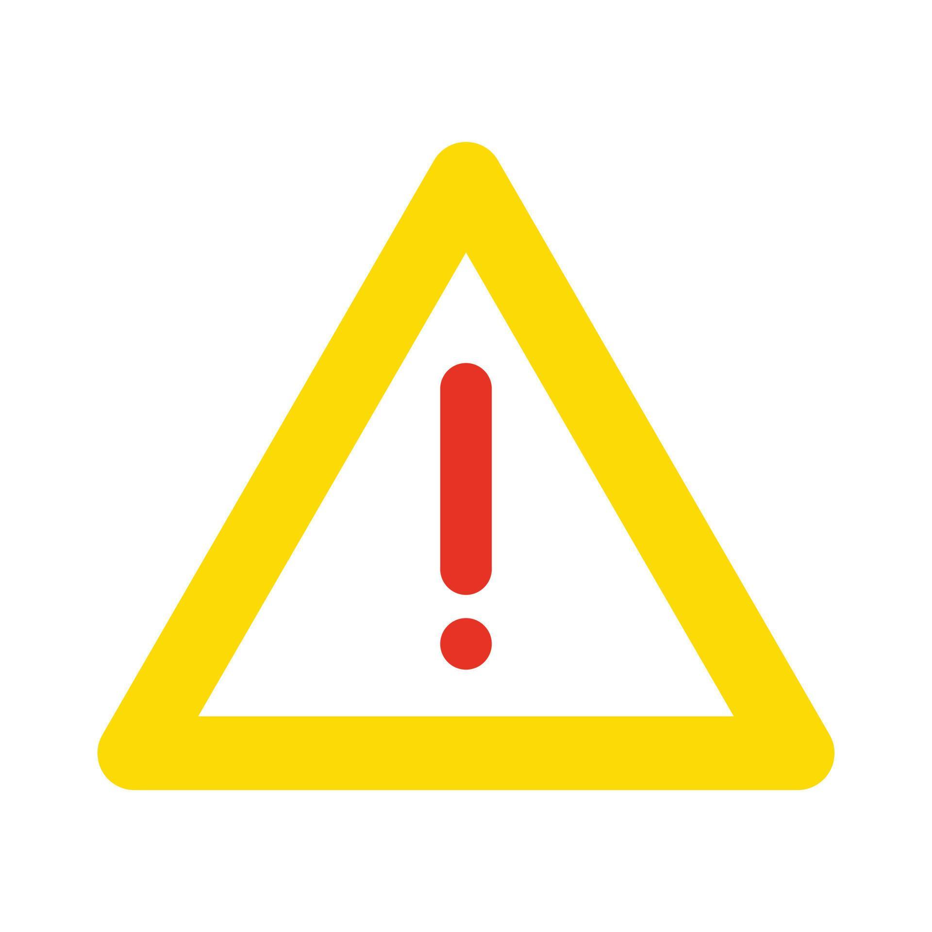 Warning sign with exclamation mark. Caution symbol. Vector illustration ...