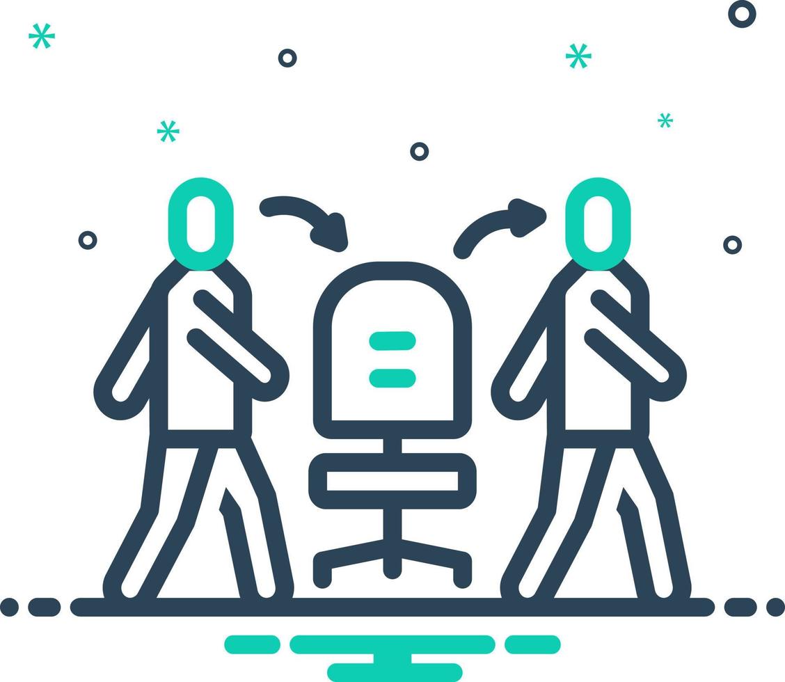 mix icon for substitute vector