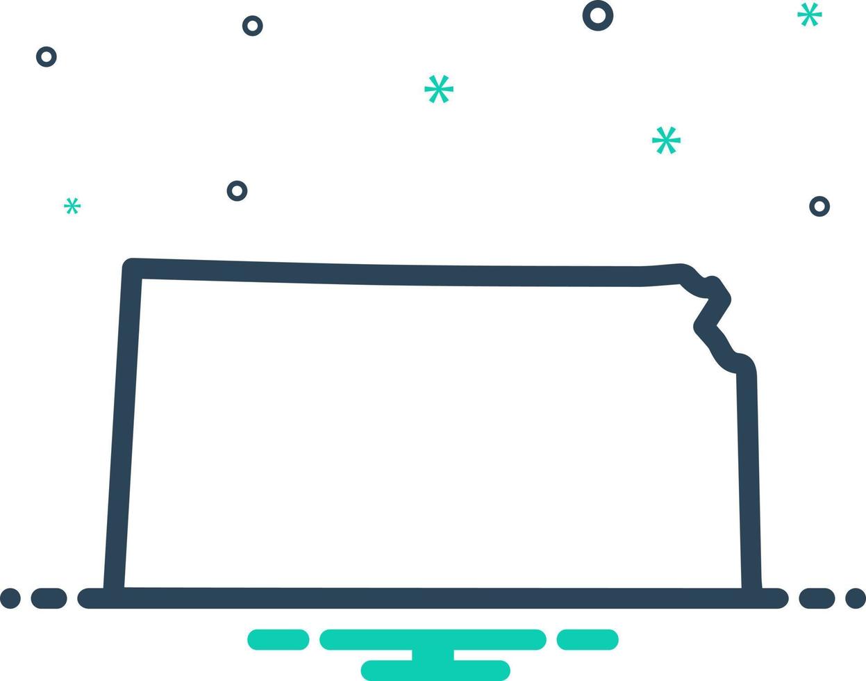 mix icon for kansas vector