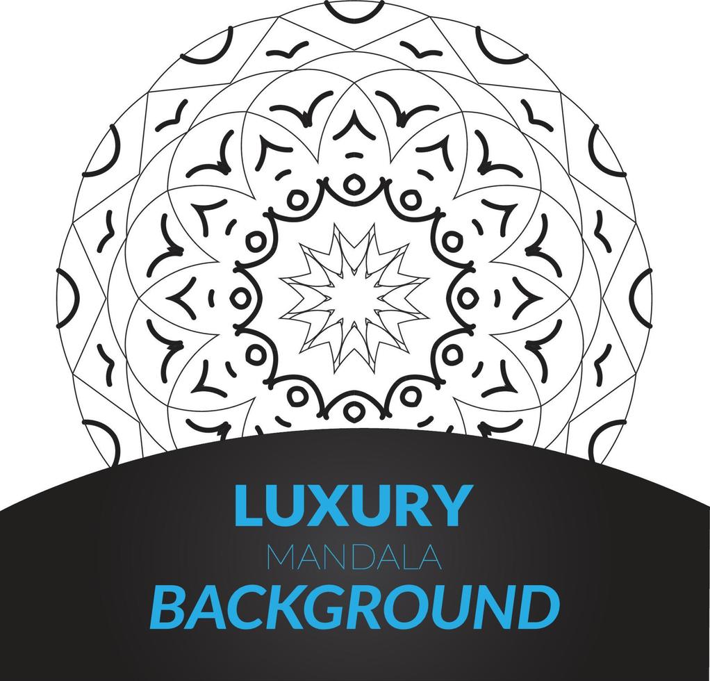 Modern Creative Mandala Design Background vector
