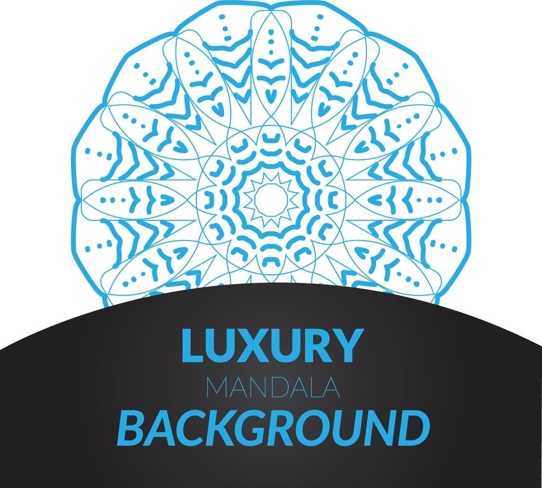 Modern Creative Mandala Design Background vector