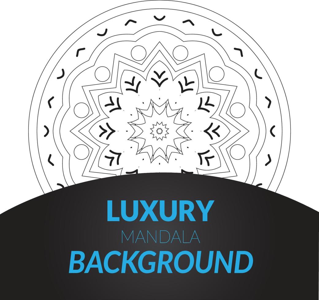 Modern Creative Mandala Design Background vector