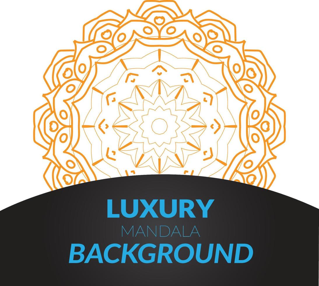 Modern Creative Mandala Design Background vector