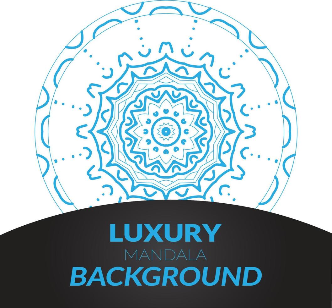 Modern Creative Mandala Design Background vector