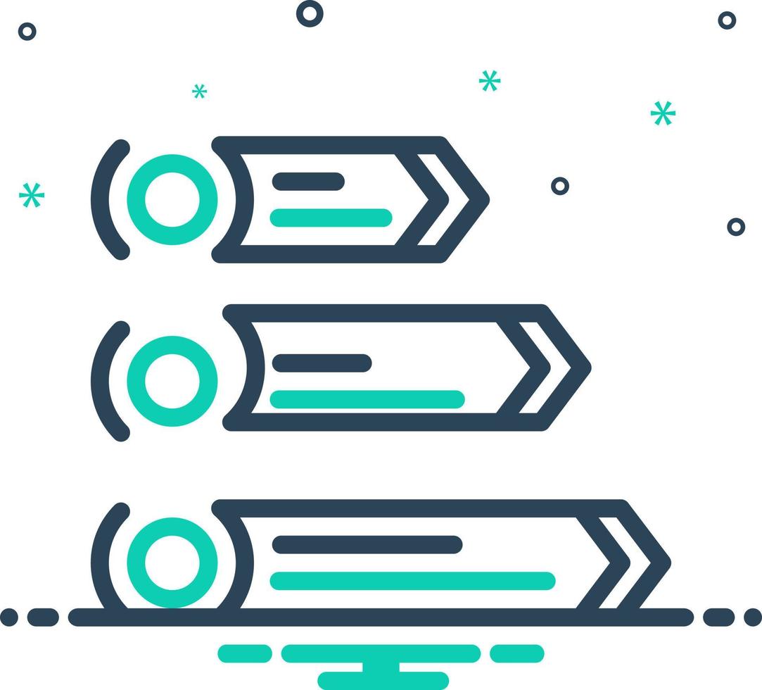 mix icon for priorities vector
