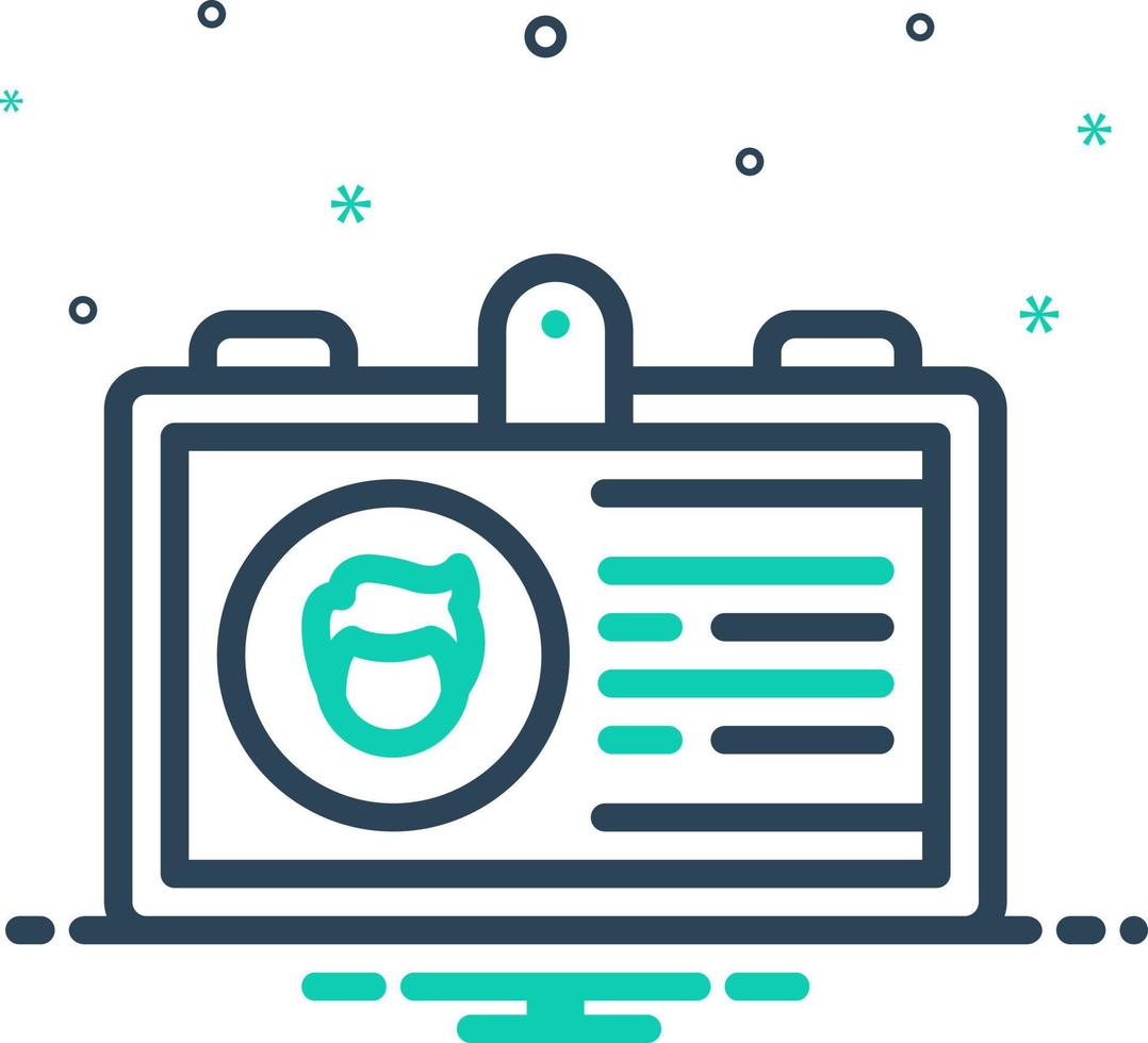 mix icon for identity vector