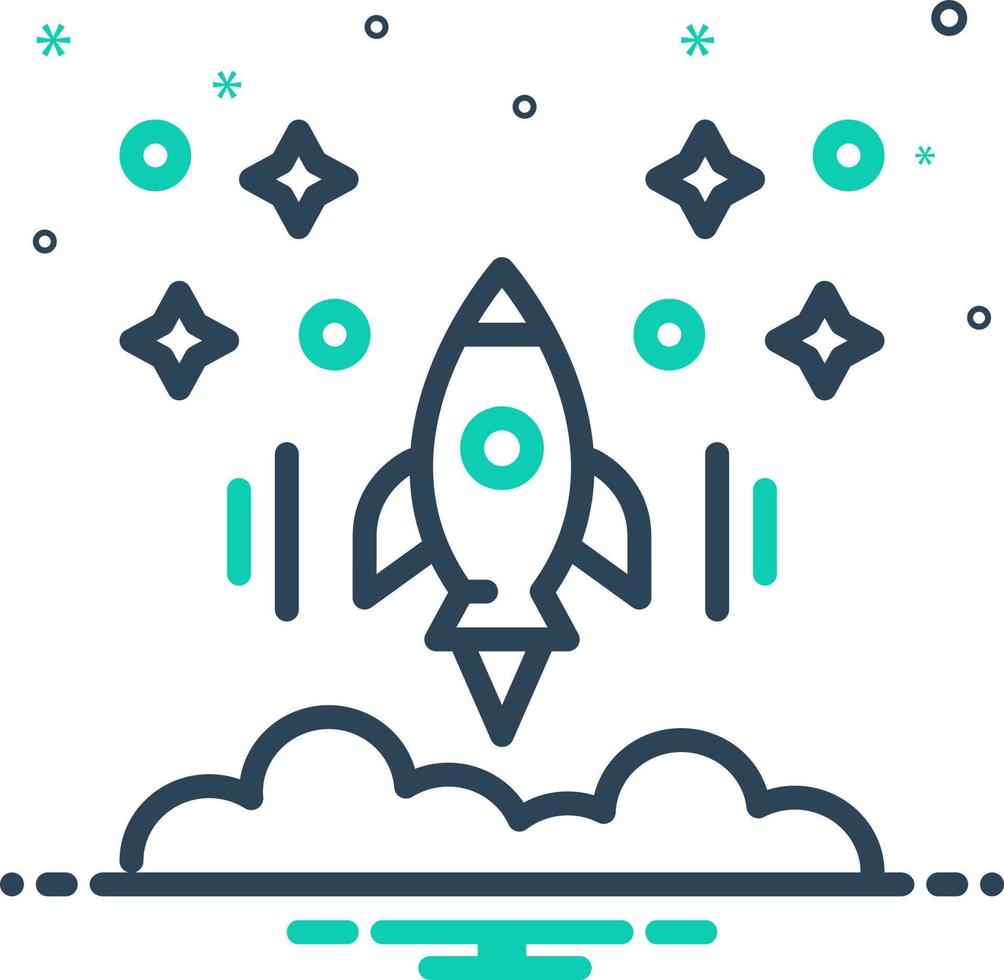 mix icon for launch vector