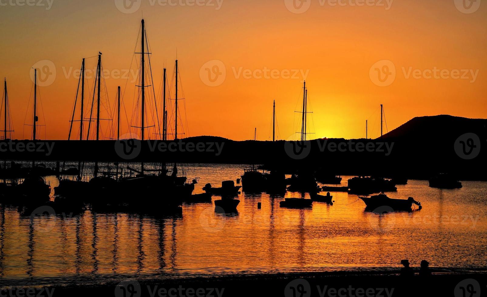 Colourful sky at sunset photo