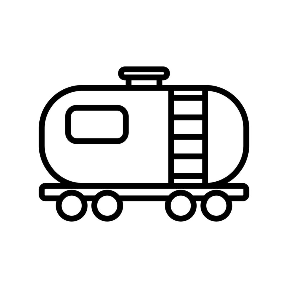 waggon for gasoline icon design vector