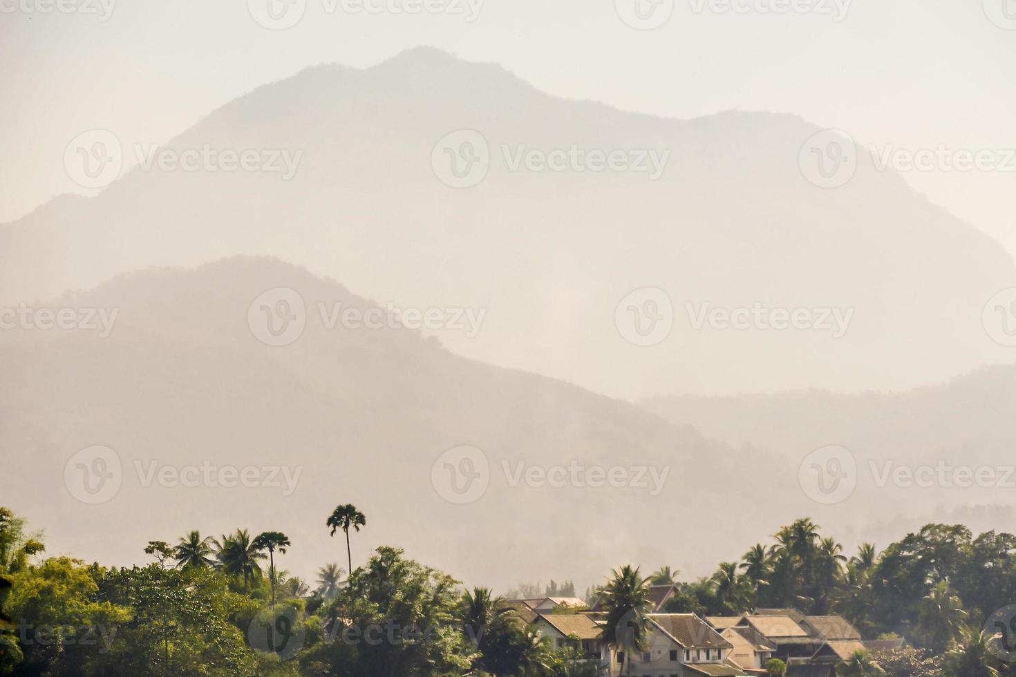 Scenic mountain landscape photo