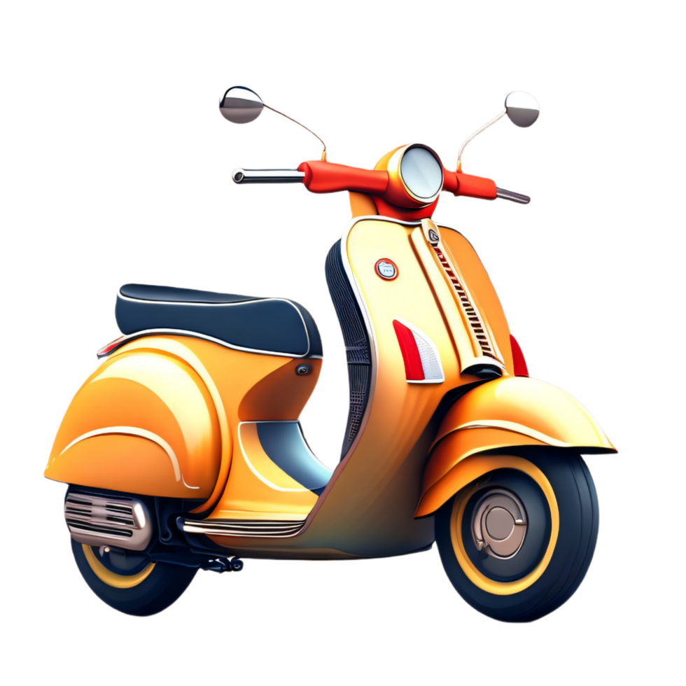 marron vieux scooter png