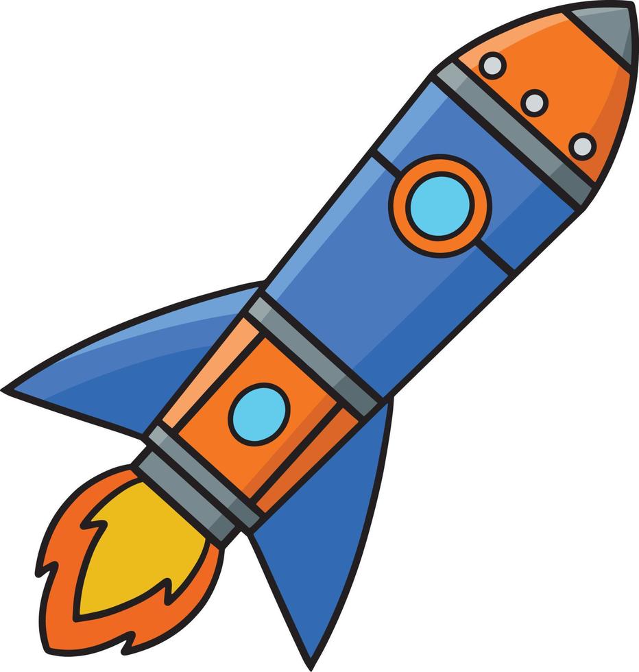 Rocket Ship Cartoon Colored Clipart Illustration 22664551 Vector Art at