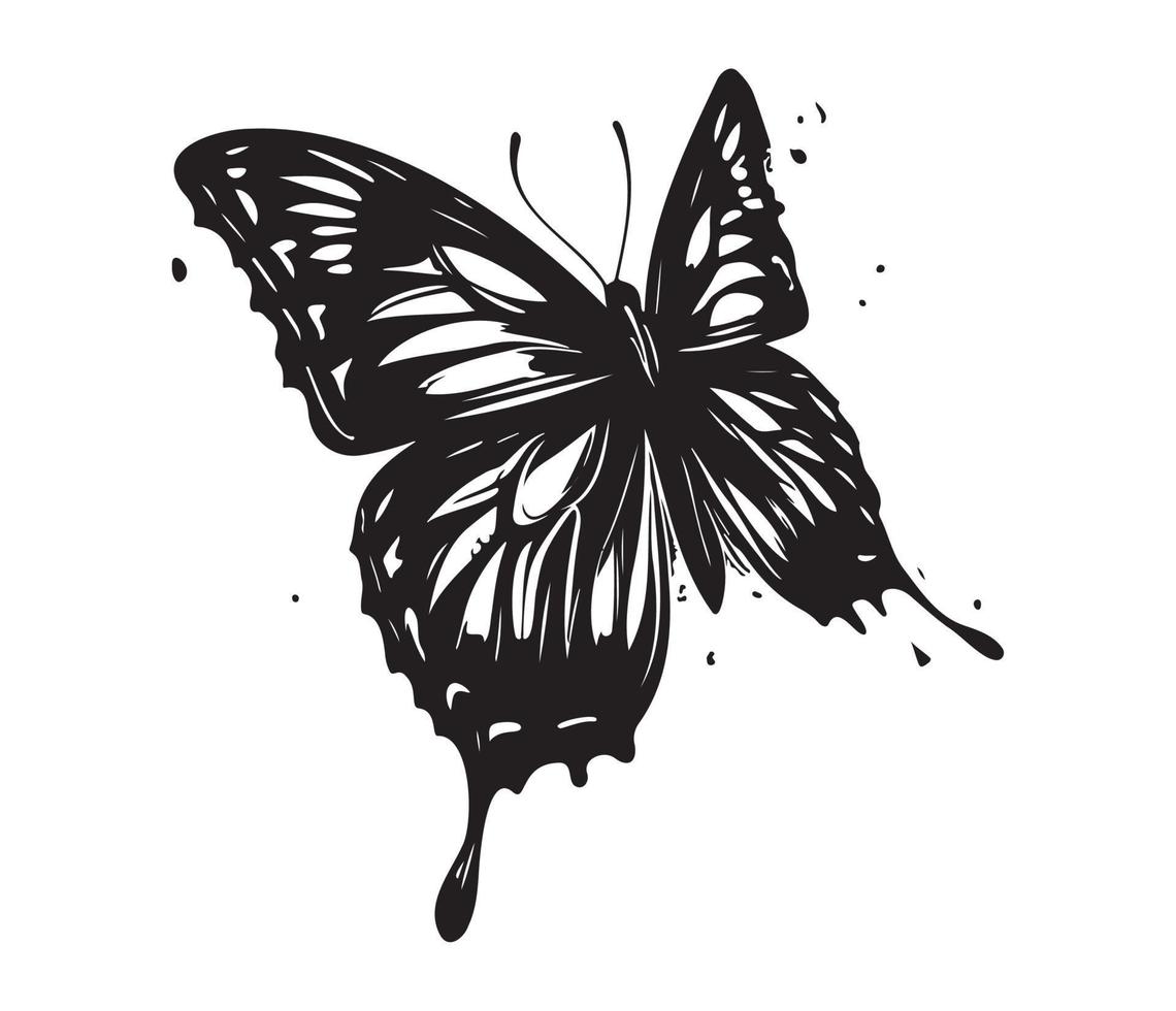 butterfly icon. Simple illustration of big butterfly vector icon