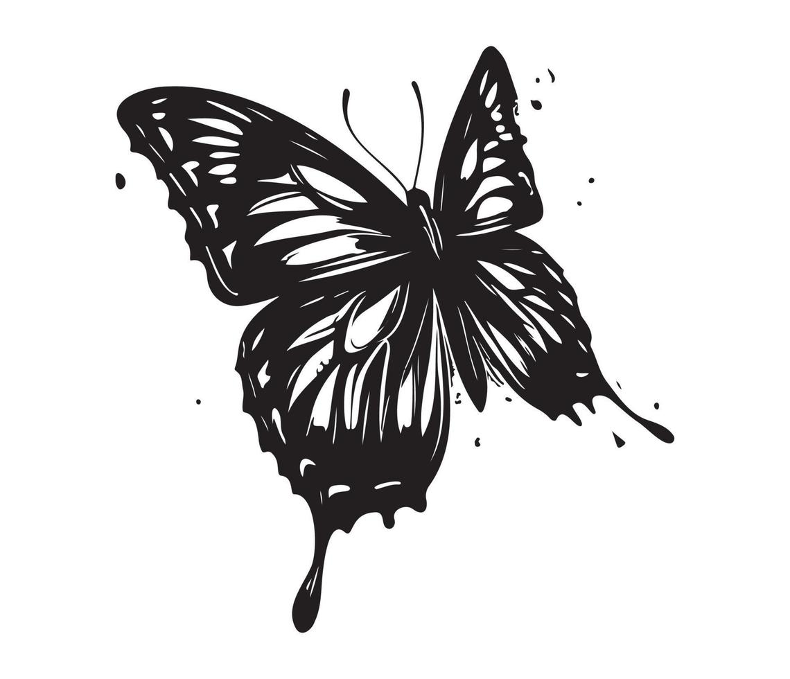 mariposa icono. sencillo ilustración de grande mariposa vector icono