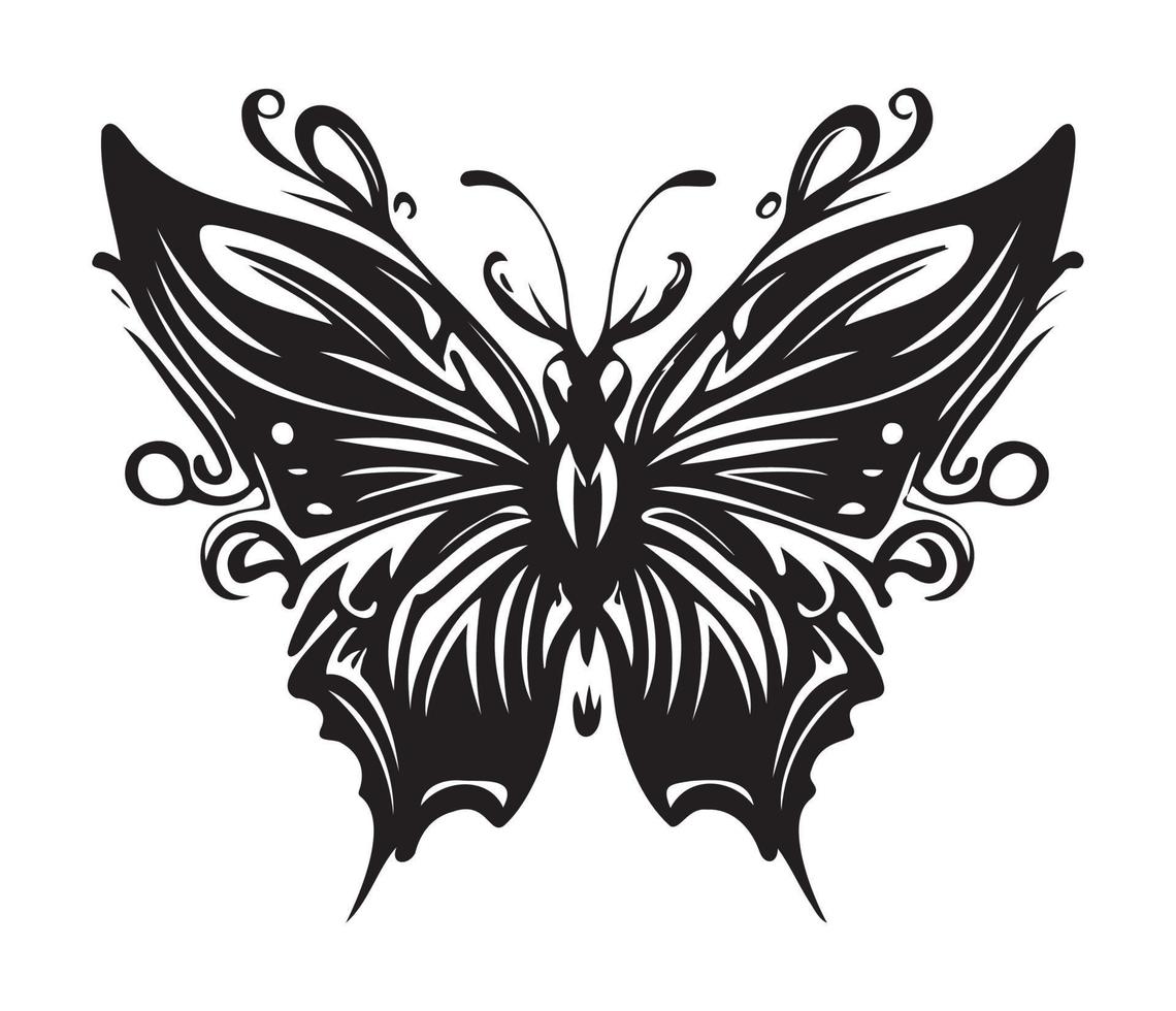 butterfly icon. Simple illustration of big butterfly vector icon