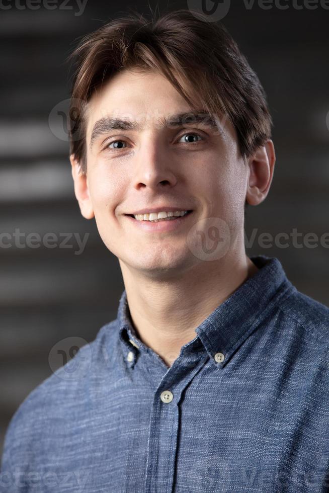 Portrait of a handsome thirty year old man. A guy like Tom Cruise. photo