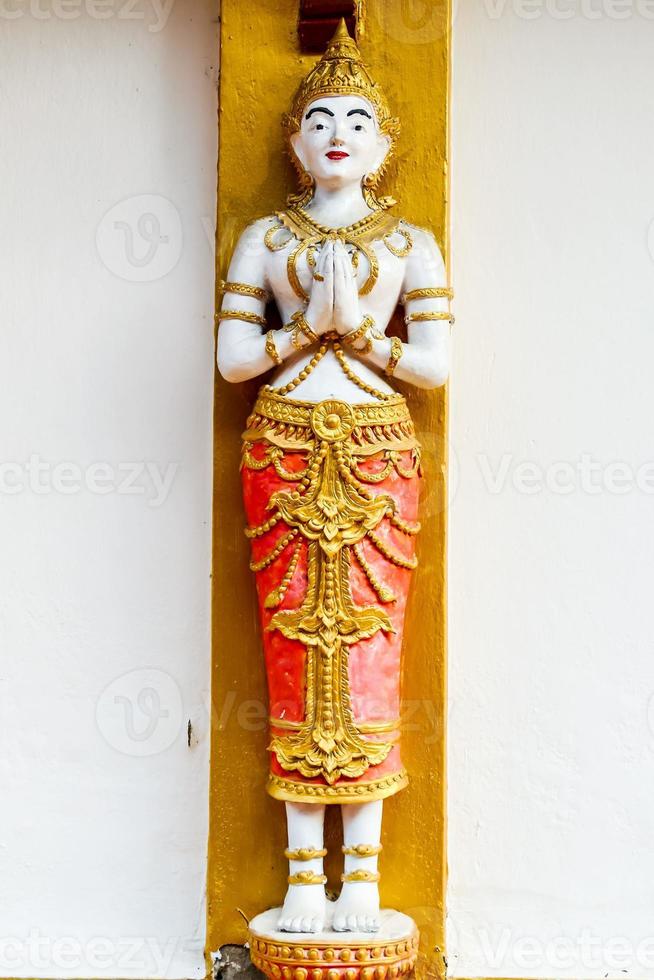 Temple architecture and statues photo