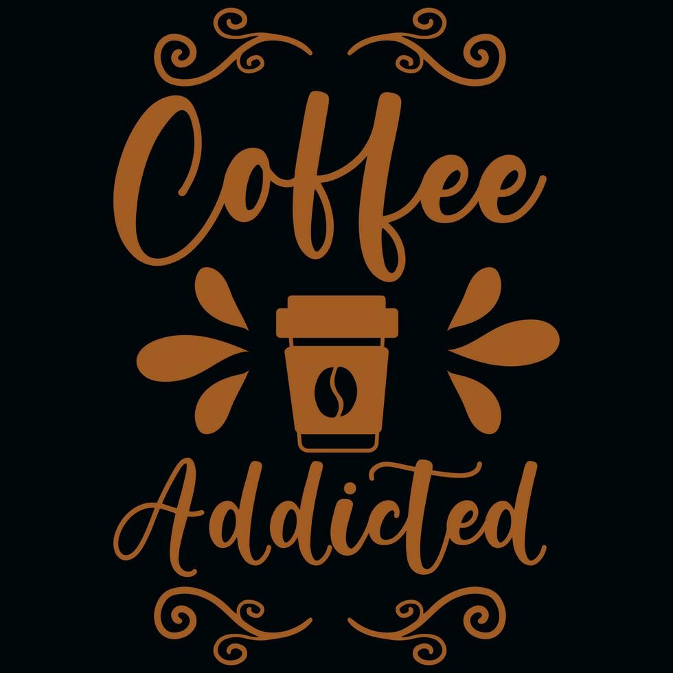 Coffee drink tshirt design vector