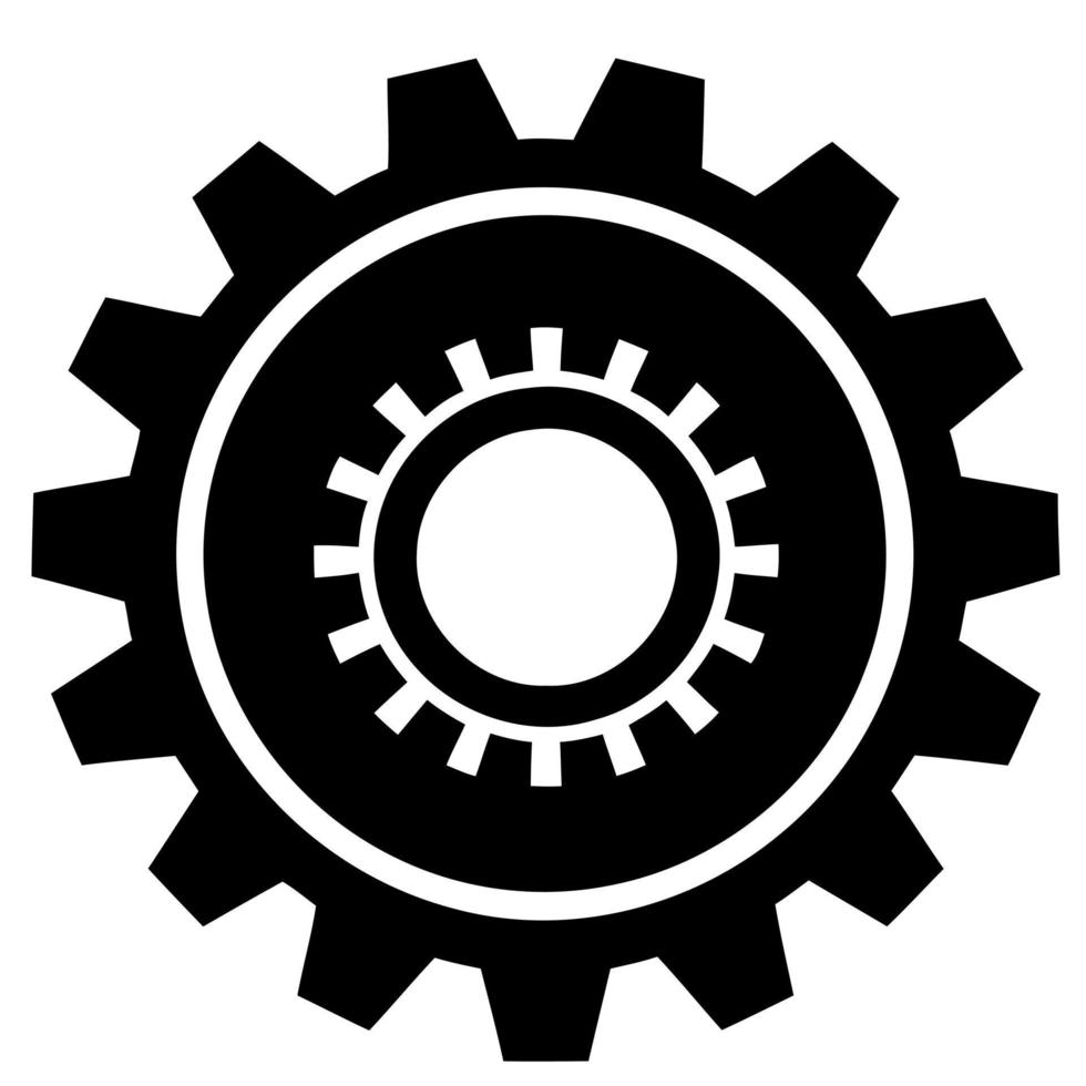 object part mechanical gear round vector