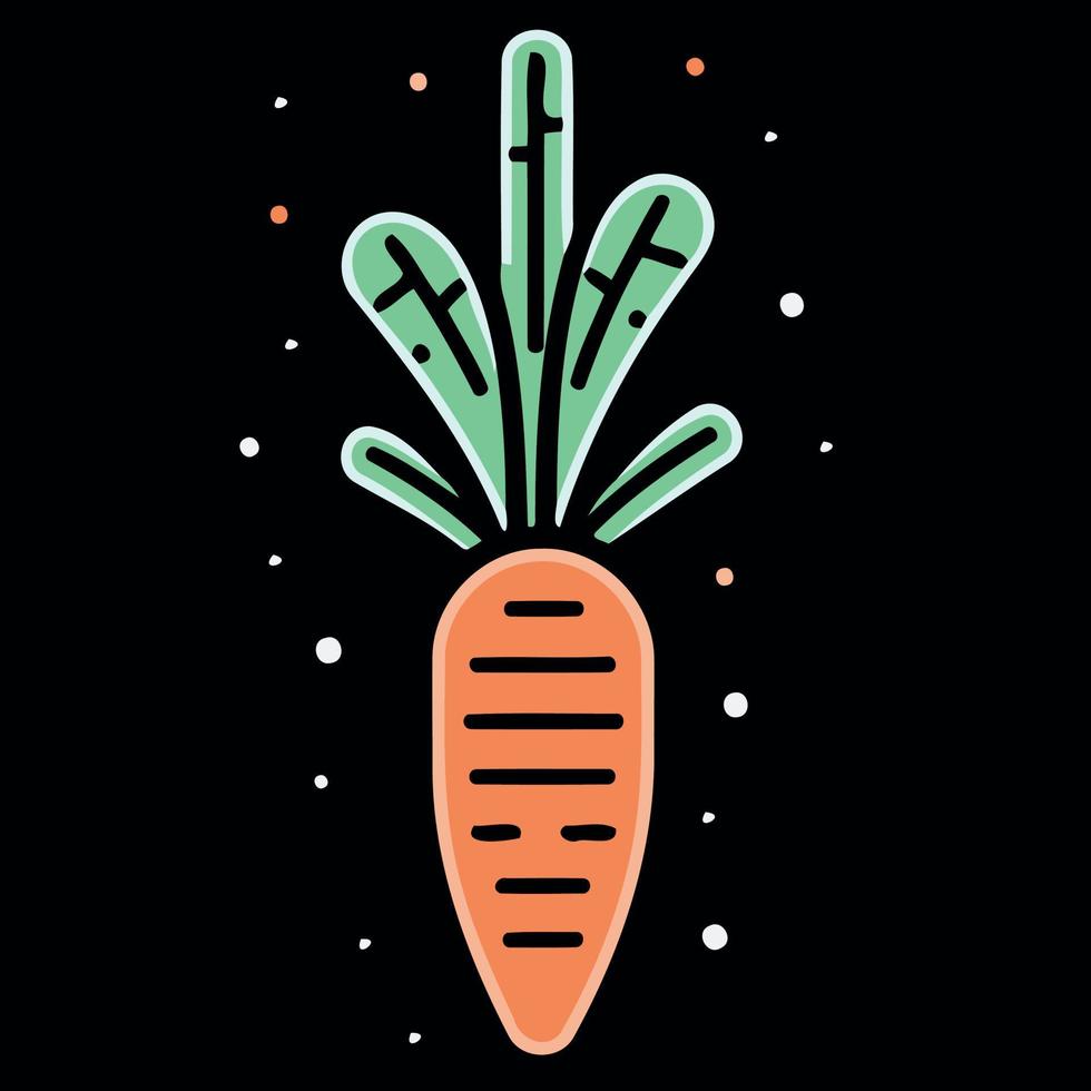 vegetable food a carrot vector