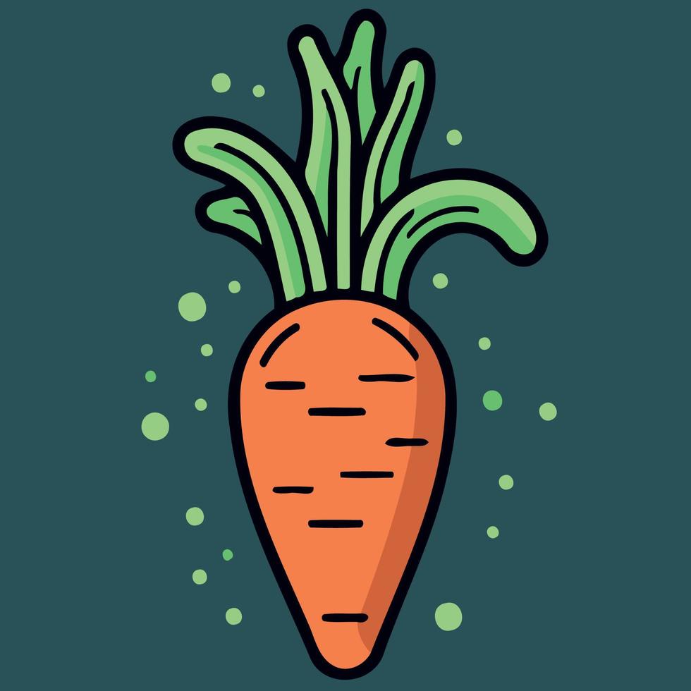 vegetable food a carrot vector