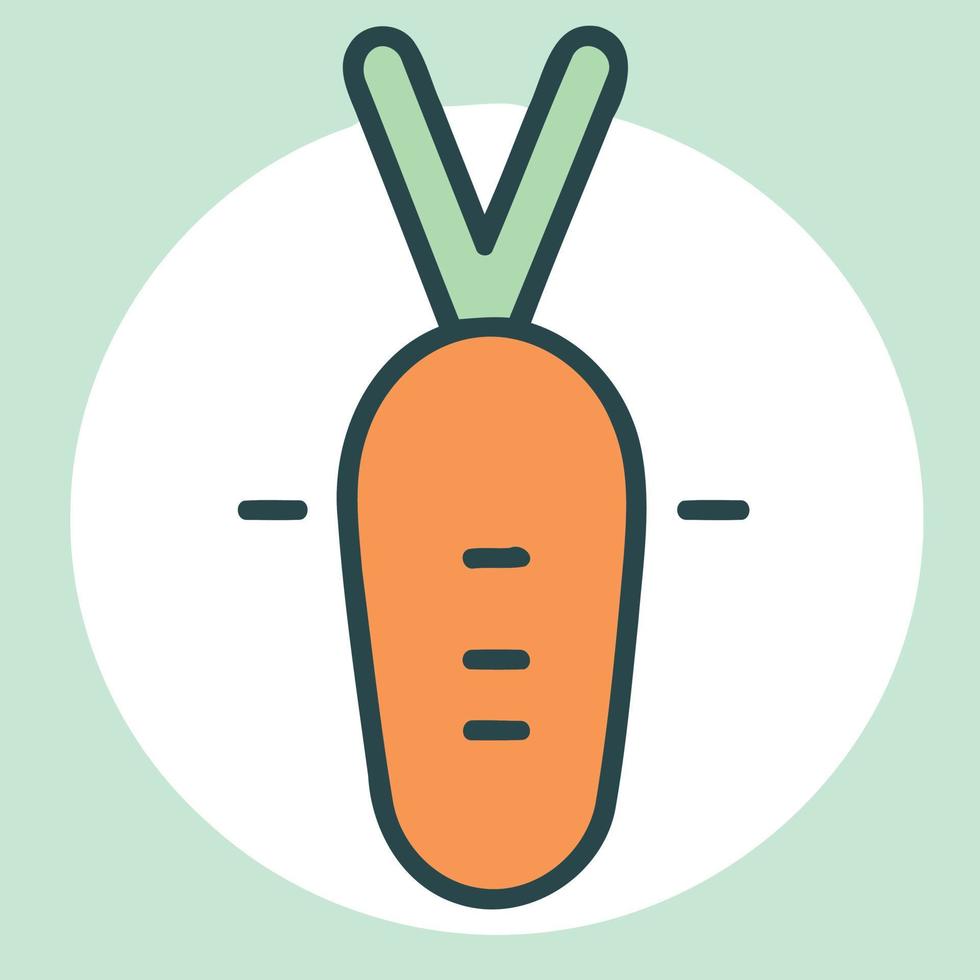 vegetable food a carrot vector