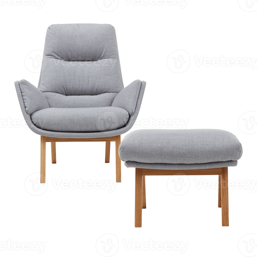 Modern sofa with cut out isolated on background transparent png