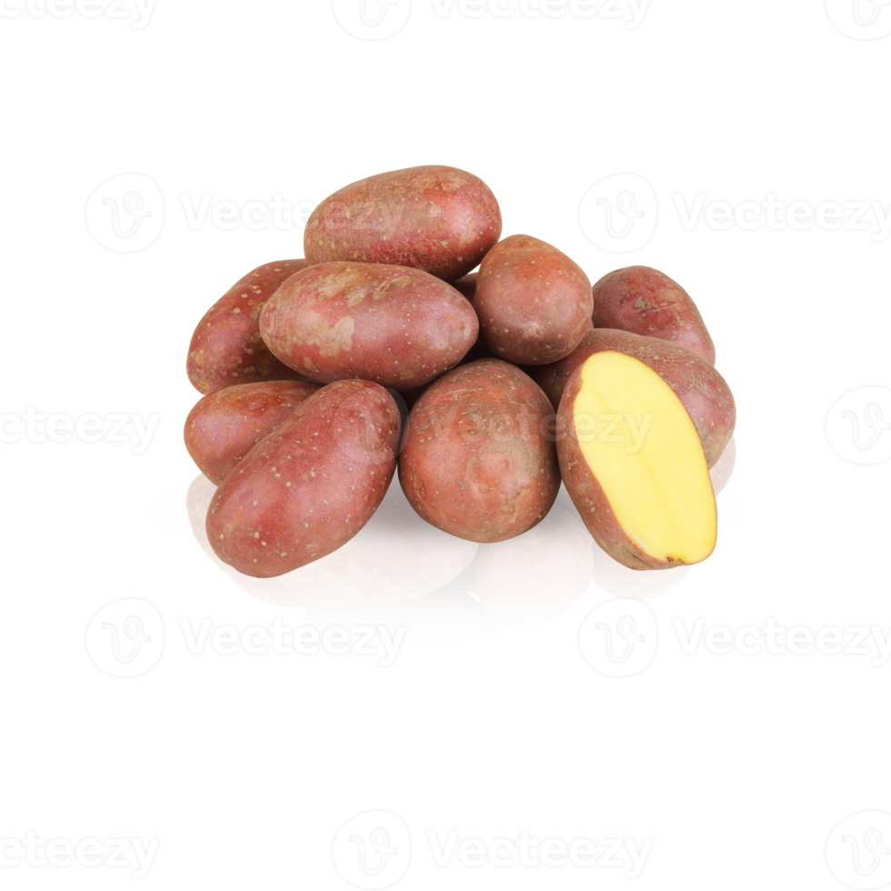 pile of potato with cut out isolated on background transparent png