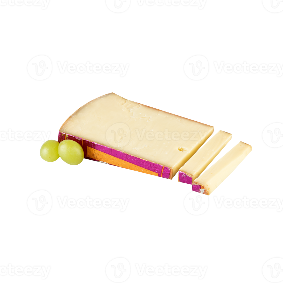 cheese with grape cut out isolated on background transparent png