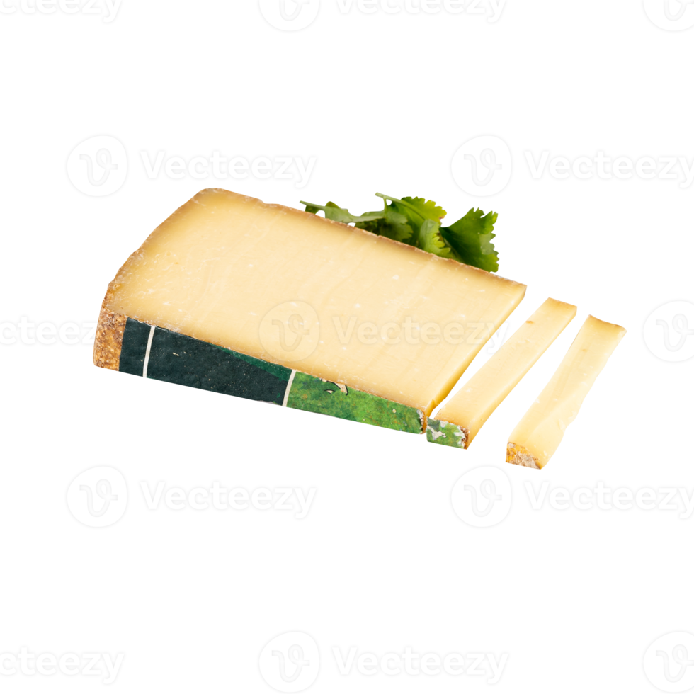 cheese with coriander cut out isolated on background transparent png