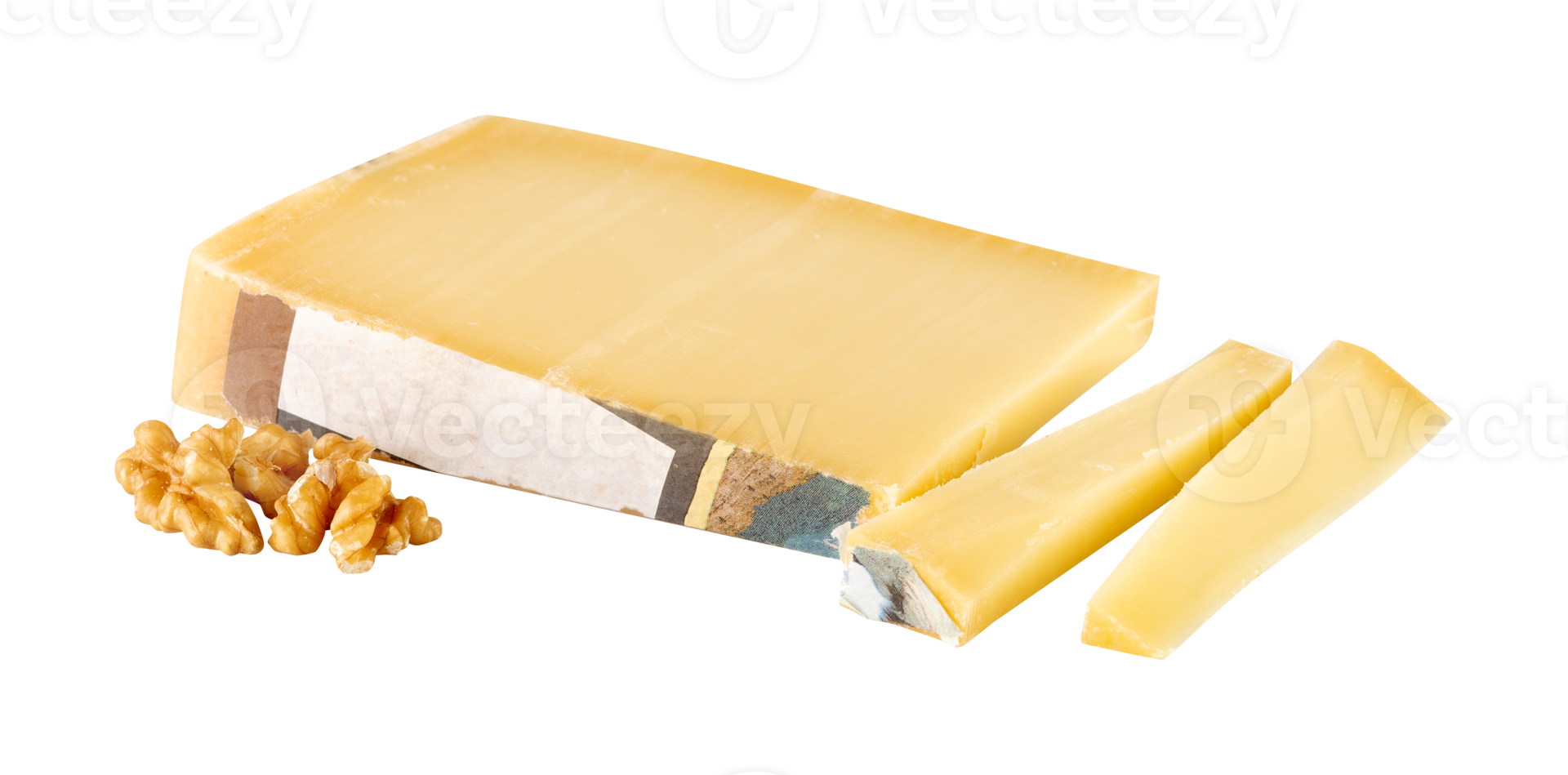 queso con almendra nueces cortar fuera aislado en antecedentes transparente png