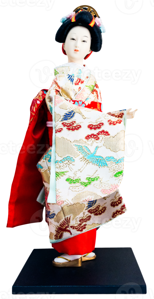 Japanese geisha doll png