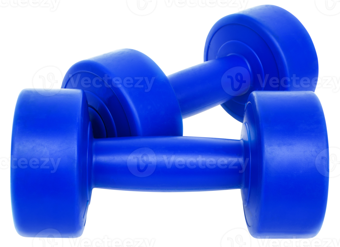 old blue dumbbells png