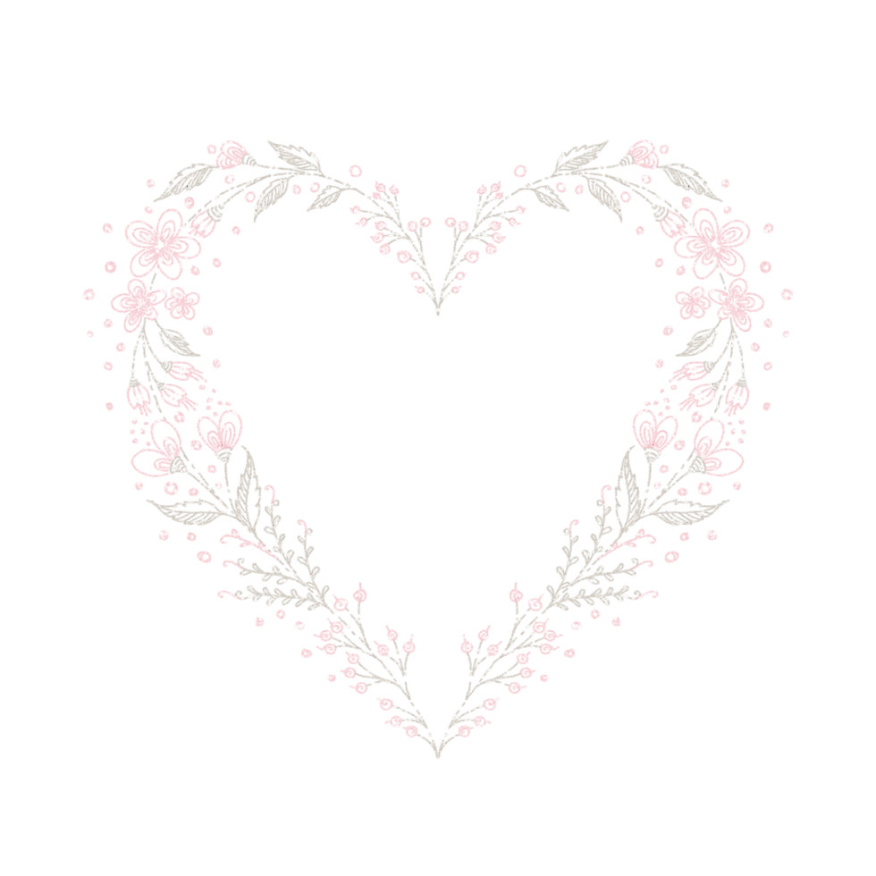 Glitter Heart Flames png