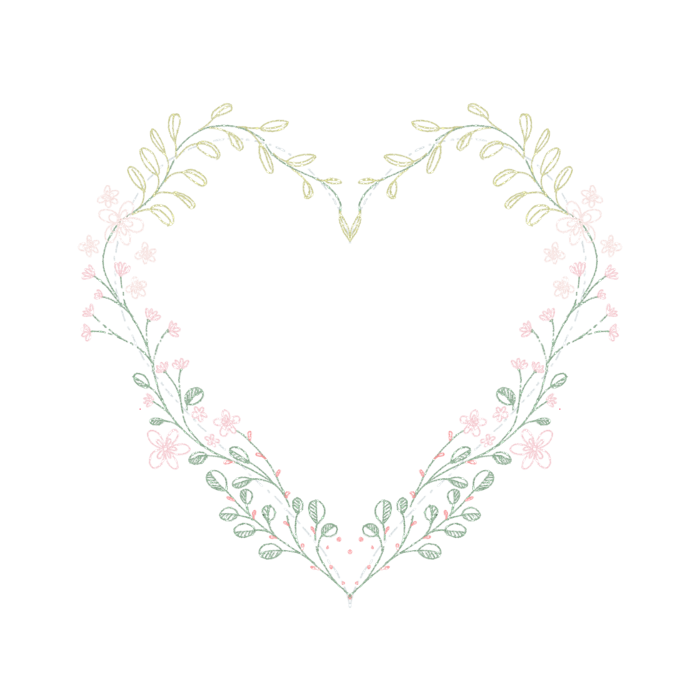 Glitter Heart Flames png