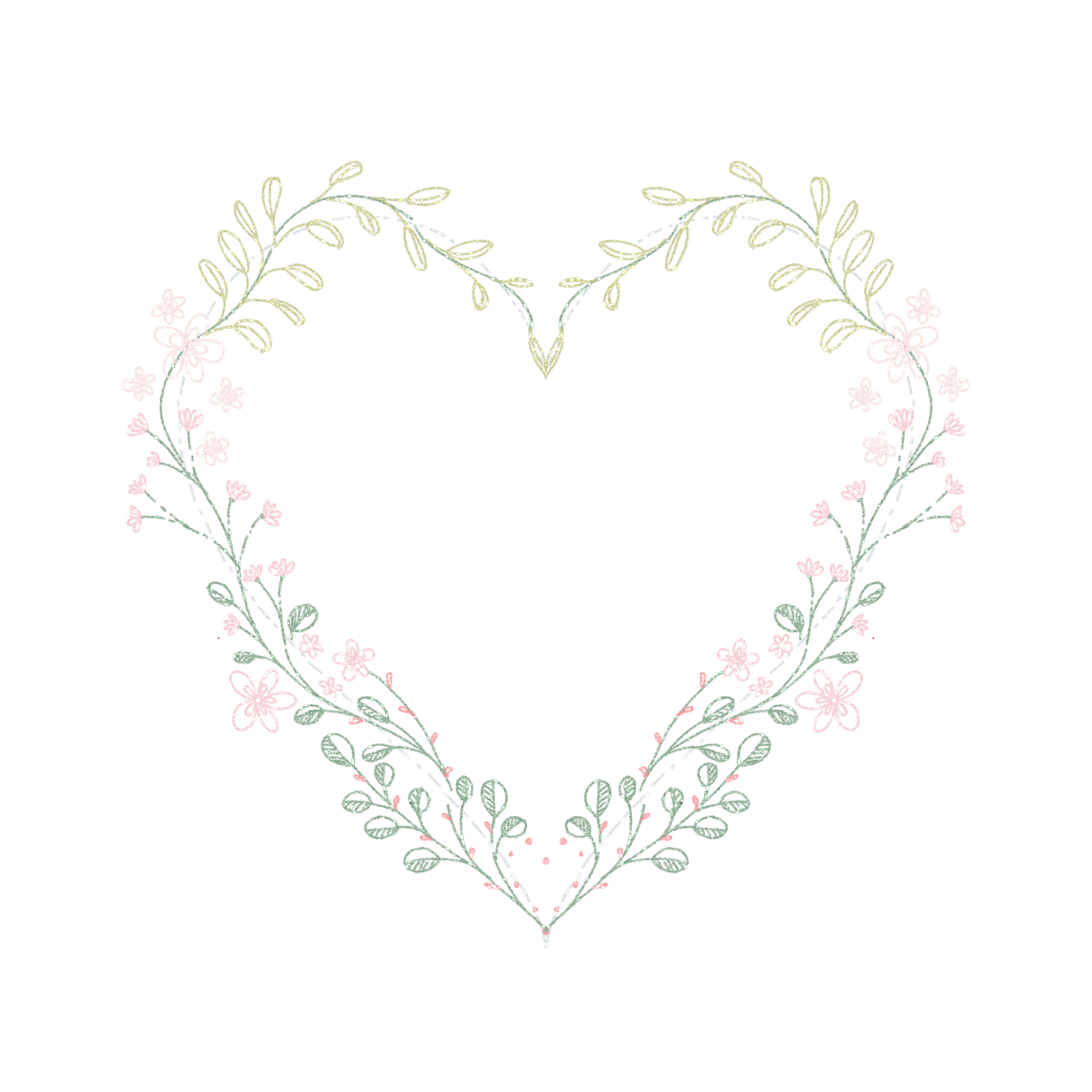 Glitter Heart Flames 22666504 PNG