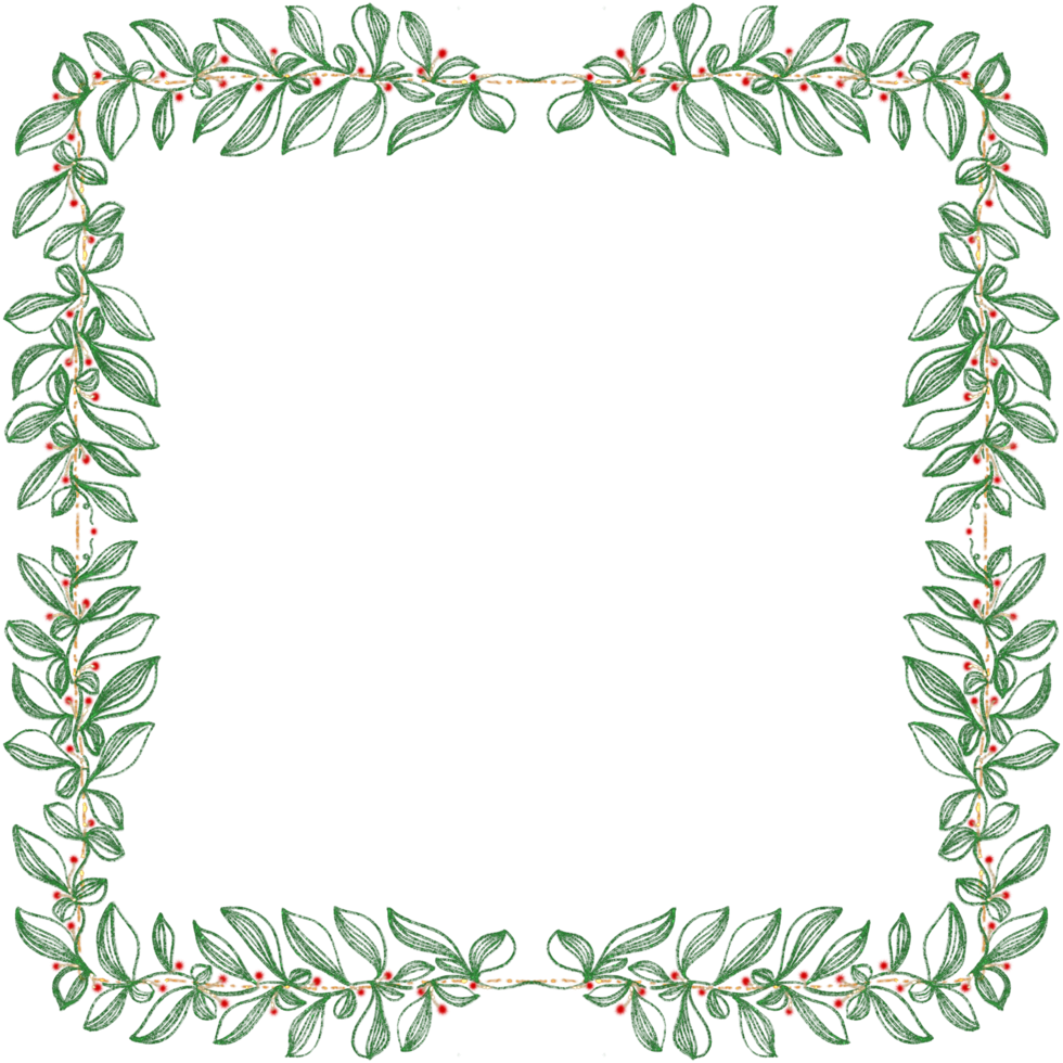 Glitter Christmas Frame png